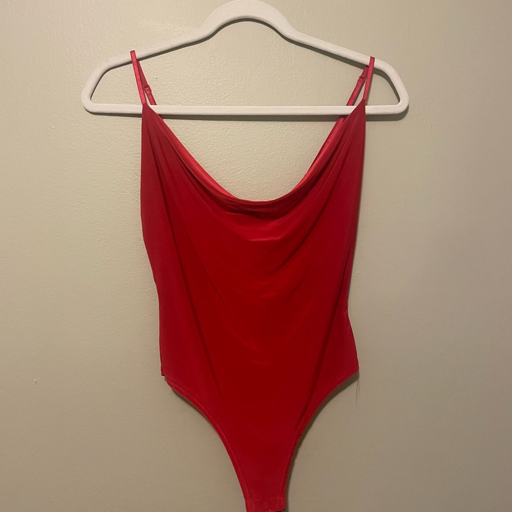 PLT cowl neck bodysuit